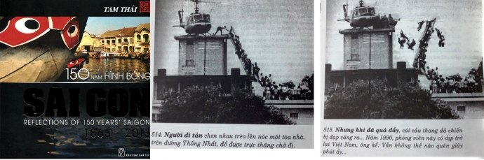 Bức ảnh gốc (ảnh 514) và bức ảnh chế từ photoshop (ảnh 515) bị in nhầm trong sách ảnh tư liệu “150 năm hình bóng Sài Gòn”