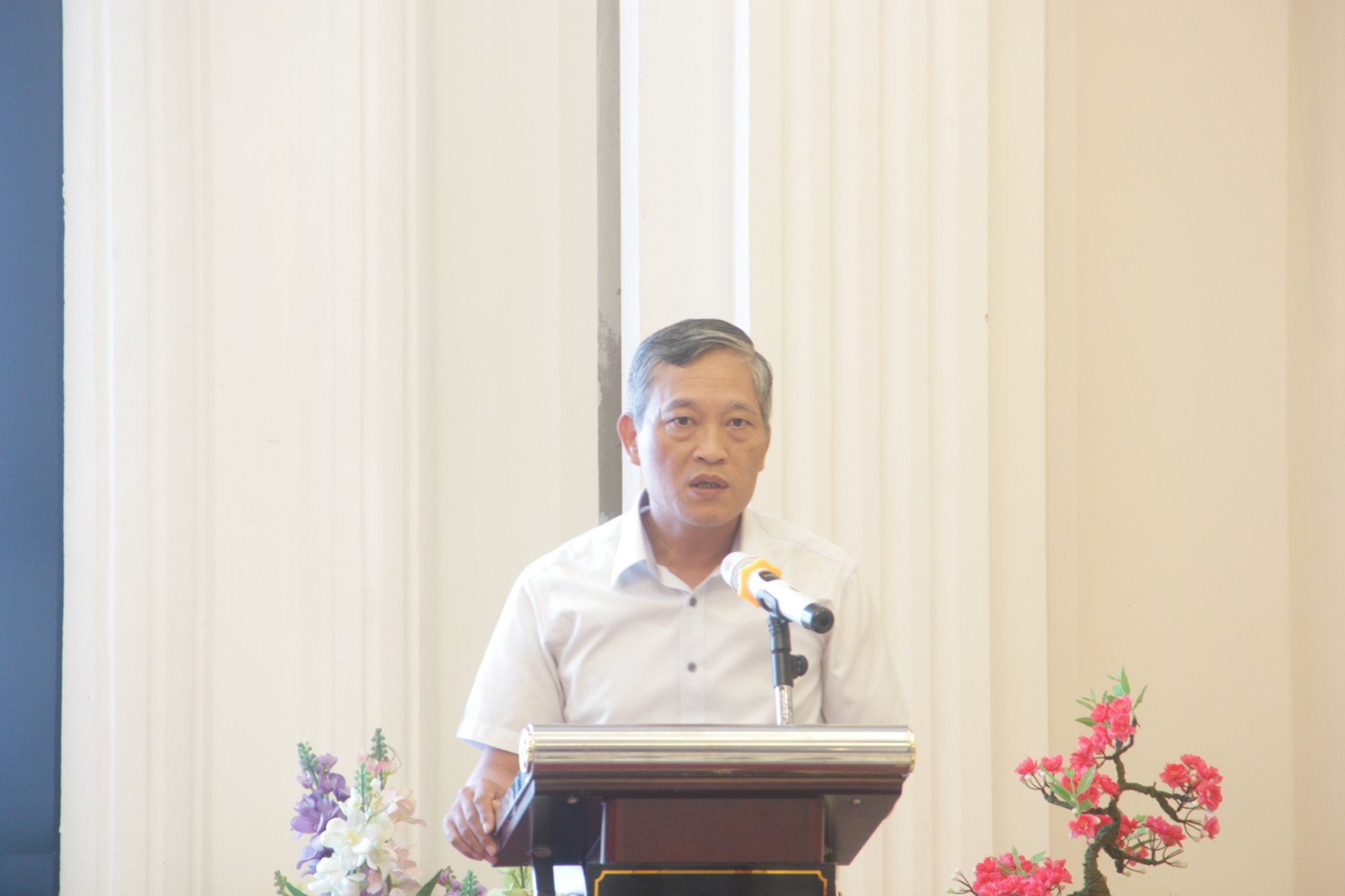 Thứ trưởng Bộ Khoa học & Công nghệ Trần Văn Tùng phát biểu tại hội nghị