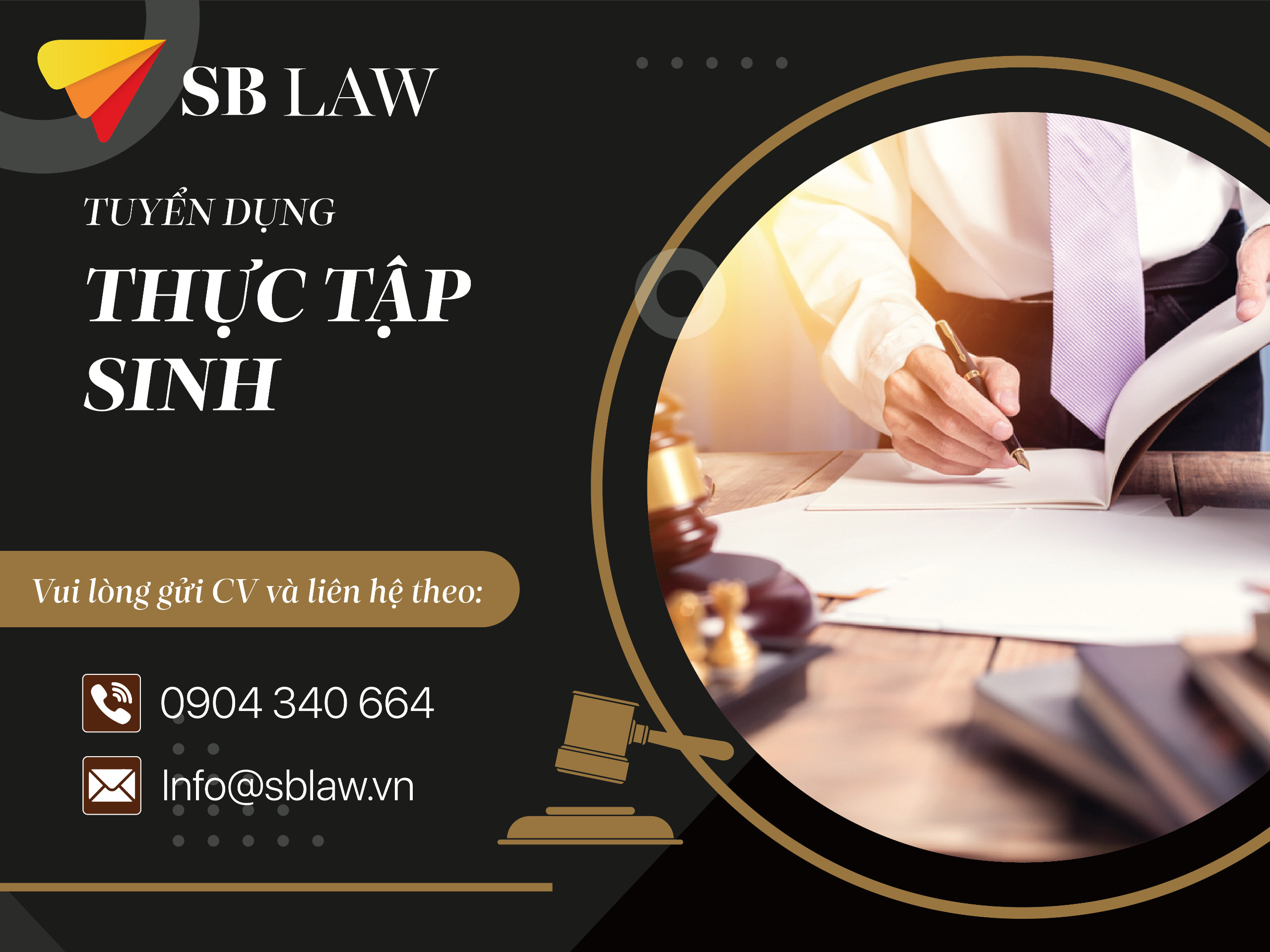 SBLAW Hà Nội tuyển thực tập sinh năm 2025