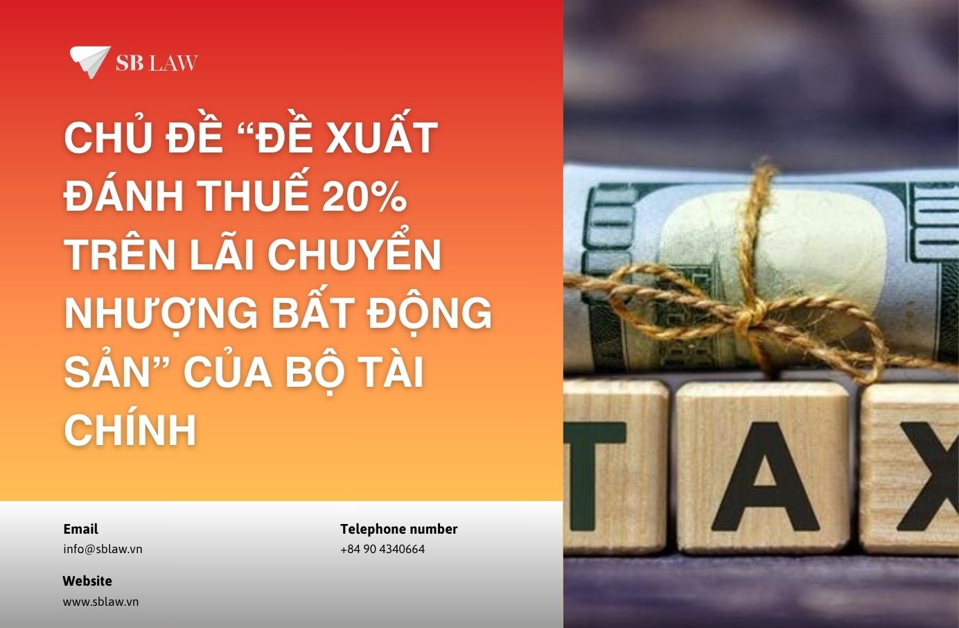 Đề xuất đánh thuế 20% lên lãi suất chuyển nhượng bất động sản của Bộ Tài chính liệu có khả thi?