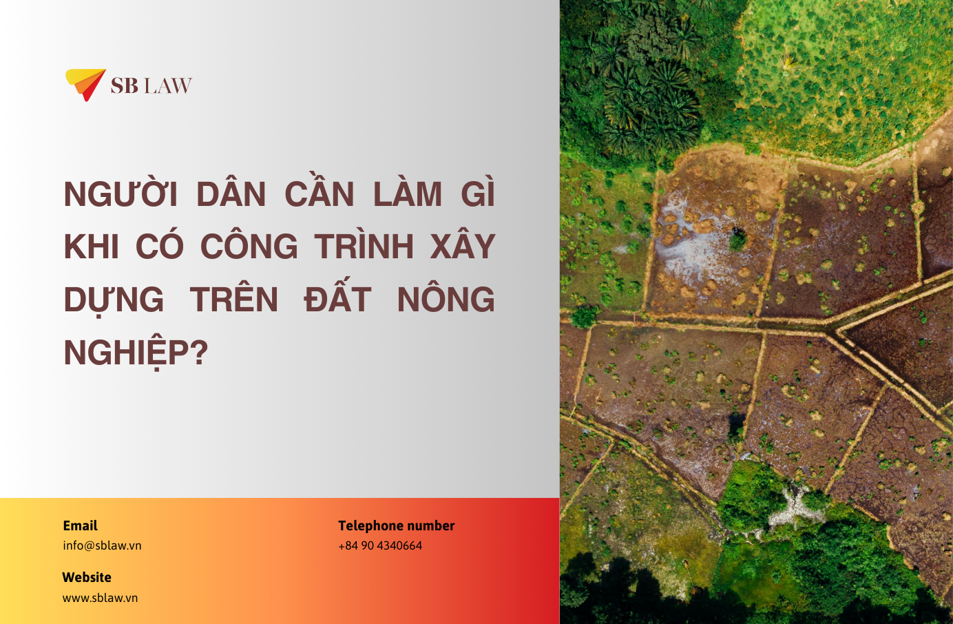 Người dân cần làm gì khi có công trình xây dựng trên đất nông nghiệp?