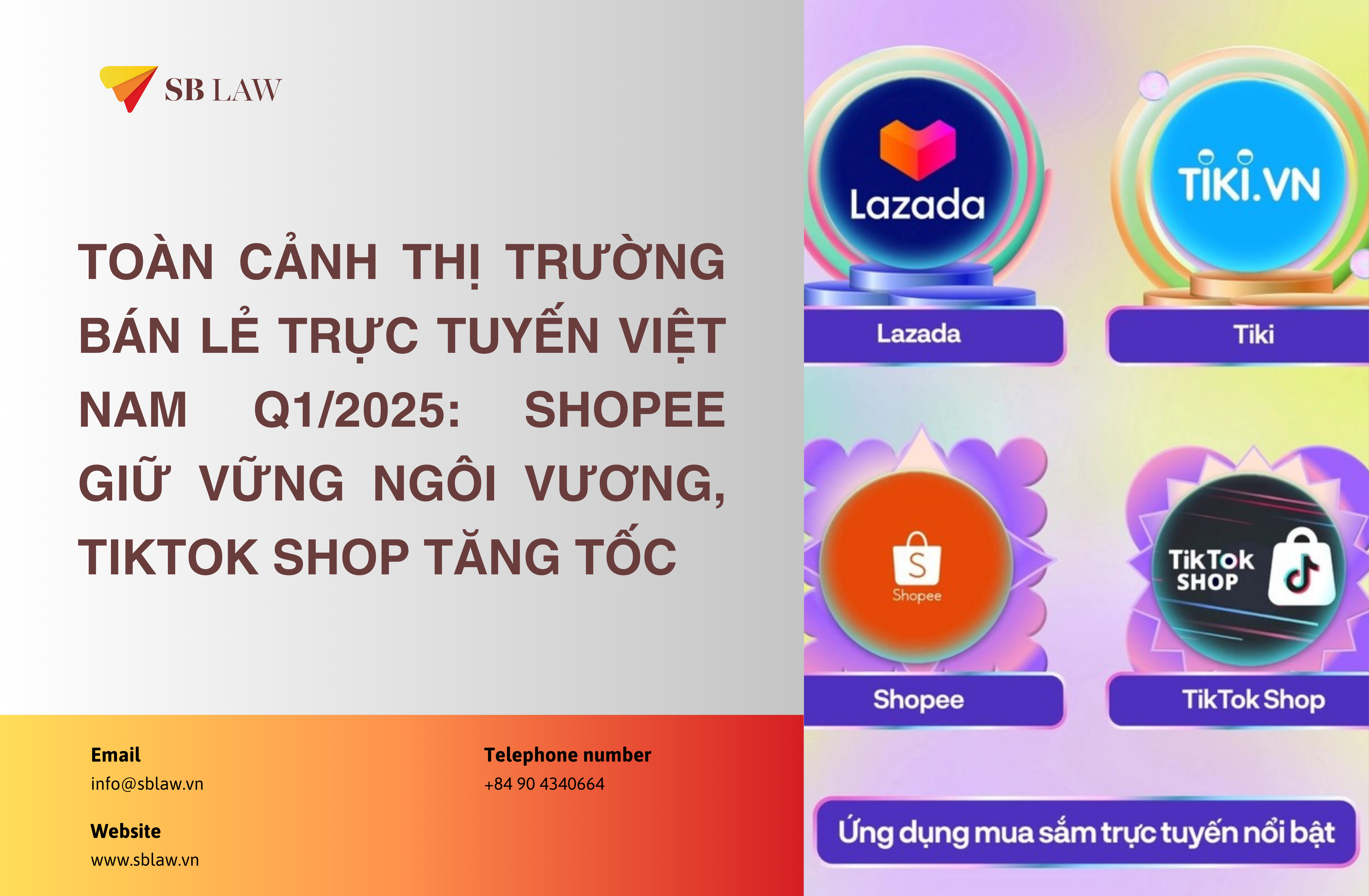 Toàn cảnh thị trường bán lẻ trực tuyến Việt Nam Q1/2025: Shopee giữ vững ngôi vương, TikTok Shop tăng tốc